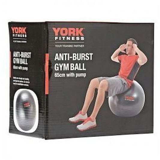 Anti - Burst Gym Ball With Pump 65Cm (Brand : York Fitness)