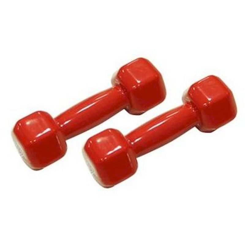 hex vinyl dipping dumbbell db2121 red 7kg*2 