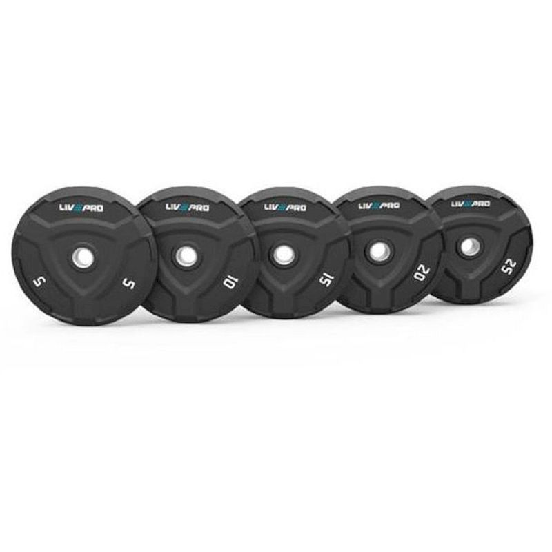 Rubber Bumper Plate 5Kg Blck Lp8022 - 05 (Brand : Liveup)
