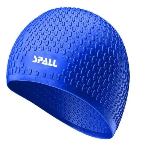 swimming cap comfortable rubber swim bubble cap waterproof high elastic for long short and curly hair curly braids silicone shower hat keep hairstyle | ideal for all surfaces, kids & adults | match-ready