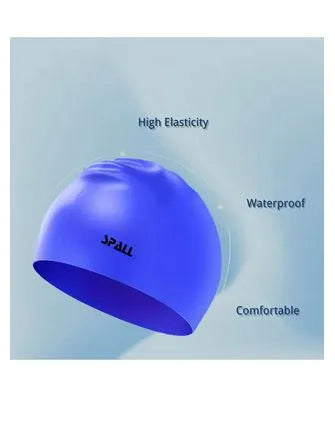waterproof high elasticity unisex adult swim hat bathing caps for men and women swimming to keep hair dry adults youth ear protection swimming cap | ideal for all surfaces, kids & adults | match-ready
