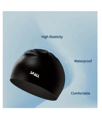 Waterproof High Elasticity Unisex Adult Swim Hat Bathing Caps For Men And Women Swimming To Keep Hair dry Adults Youth Ear Protection Swimming Cap | Ideal for All Surfaces, Kids & Adults | Match-Ready