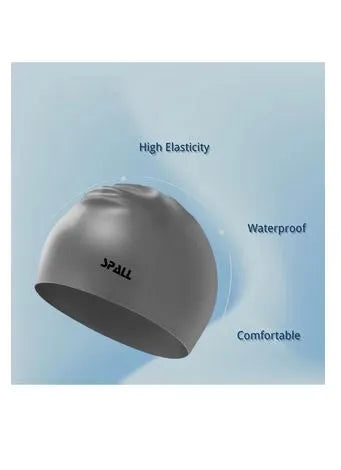 waterproof high elasticity unisex adult swim hat bathing caps for men and women swimming to keep hair dry adults youth ear protection swimming cap | ideal for all surfaces, kids & adults | match-ready