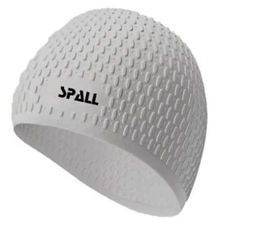 Swimming Cap Comfortable Rubber Swim Bubble Cap Waterproof High Elastic For Long Short And Curly Hair Curly Braids Silicone Shower Hat Keep Hairstyle | Ideal for All Surfaces, Kids & Adults | Match-Ready