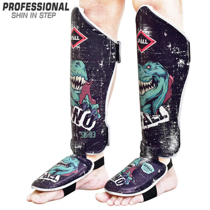 Shin Instep Guard Protective Leg For Boxing Muay Thai Sparring Kickboxing MMA BJJ Karate Judo Practice Martial Arts Training Ideal For Men And Women(SI-1356) | Ideal for All Surfaces, Kids & Adults