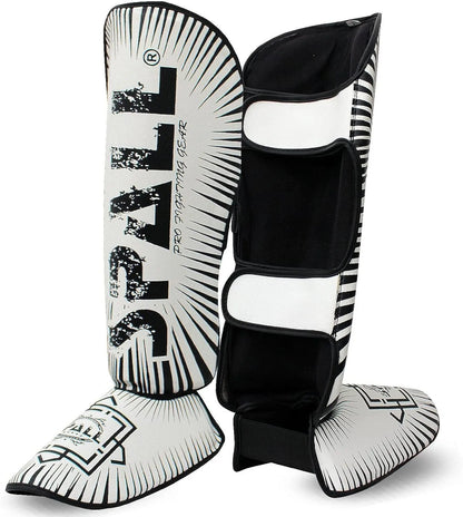 Shin In Step Guard XS S M L XL White Red Green F.Yellow Orange Black For Martial Arts Sparring Kickboxing Karate Boxing Gear And Training For Men And Women(SI-1141) | Ideal for All Surfaces, Kids & Adults