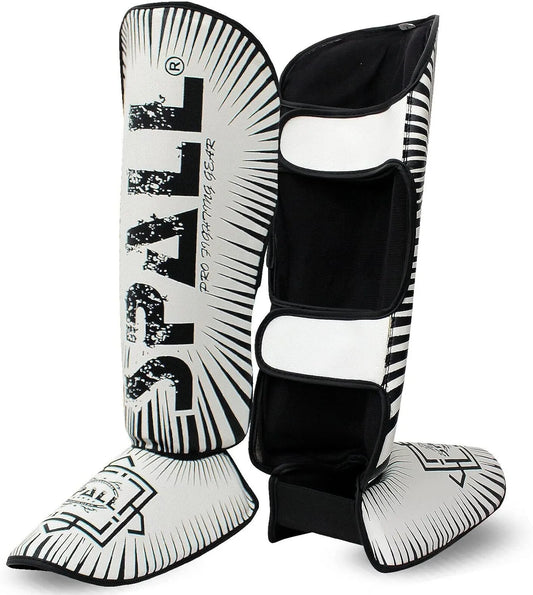 Shin In Step Guard XS S M L XL White Red Green F.Yellow Orange Black For Martial Arts Sparring Kickboxing Karate Boxing Gear And Training For Men And Women(SI-1141) | Ideal for All Surfaces, Kids & Adults