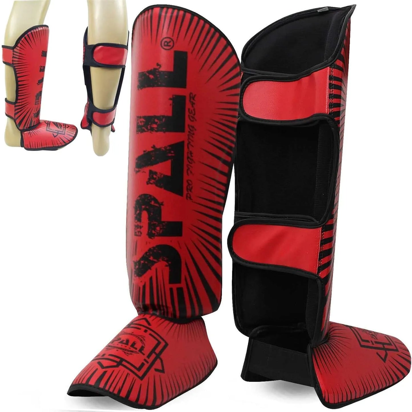 shin in step guard xs s m l xl white red green f.yellow orange black for martial arts sparring kickboxing karate boxing gear and training for men and women(si-1141) | ideal for all surfaces, kids & adults