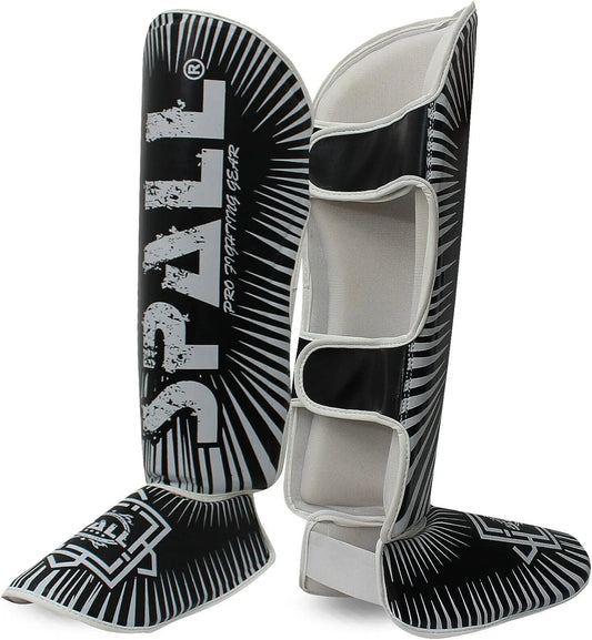 Shin In Step Guard XS S M L XL White Red Green F.Yellow Orange Black For Martial Arts Sparring Kickboxing Karate Boxing Gear And Training For Men And Women(SI-1141) | Ideal for All Surfaces, Kids & Adults