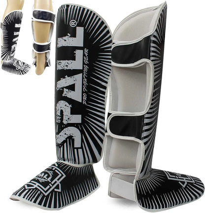 Shin In Step Guard XS S M L XL White Red Green F.Yellow Orange Black For Martial Arts Sparring Kickboxing Karate Boxing Gear And Training For Men And Women(SI-1141) | Ideal for All Surfaces, Kids & Adults