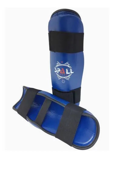 shin guards for taekwondo martial arts mma foot protective gear protector sparring(si-1134) | ideal for all surfaces, kids & adults | match-ready | includes pump & needle | durable & long-lasting performance