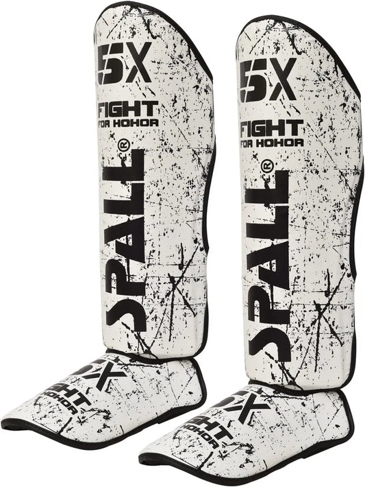 Shin In Step Guards S M L XL White Black Green Blue Red F.Green Orange For Martial Arts Muay Thai Sparring Kickboxing Taekwondo Karate And Boxing Gear(SI-1380) | Ideal for All Surfaces, Kids & Adults