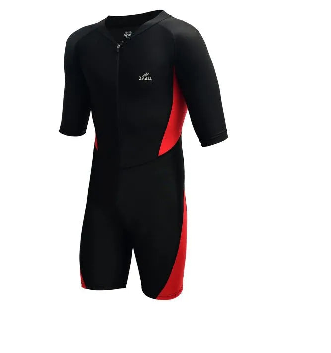spall swimming short sleeve front zipper warm shorty diving suit sun protection suitable for wakeboarding diving snorkeling sailing | ideal for all surfaces, kids & adults | match-ready | includes pump & needle