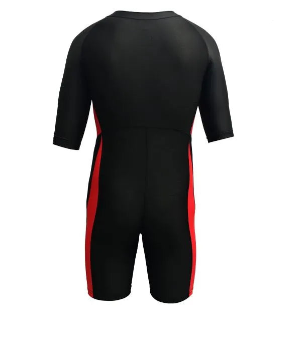 spall swimming short sleeve front zipper warm shorty diving suit sun protection suitable for wakeboarding diving snorkeling sailing | ideal for all surfaces, kids & adults | match-ready | includes pump & needle