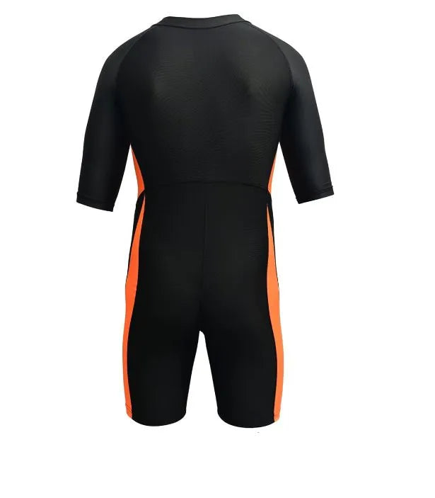 spall swimming short sleeve front zipper warm shorty diving suit sun protection suitable for wakeboarding diving snorkeling sailing | ideal for all surfaces, kids & adults | match-ready | includes pump & needle