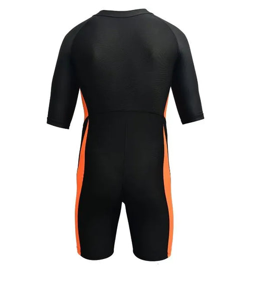 Spall Swimming Short Sleeve Front Zipper Warm Shorty Diving Suit Sun Protection Suitable for Wakeboarding Diving Snorkeling Sailing | Ideal for All Surfaces, Kids & Adults | Match-Ready | Includes Pump & Needle