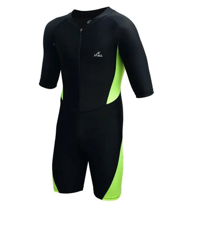 Spall Swimming Short Sleeve Front Zipper Warm Shorty Diving Suit Sun Protection Suitable for Wakeboarding Diving Snorkeling Sailing | Ideal for All Surfaces, Kids & Adults | Match-Ready | Includes Pump & Needle