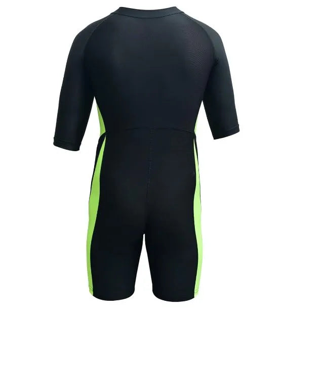 spall swimming short sleeve front zipper warm shorty diving suit sun protection suitable for wakeboarding diving snorkeling sailing | ideal for all surfaces, kids & adults | match-ready | includes pump & needle