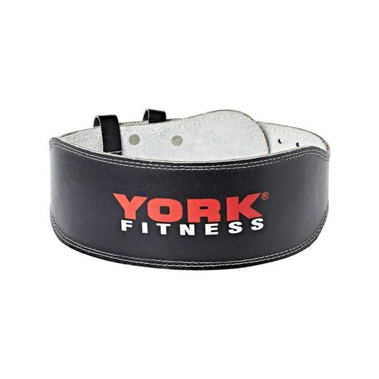 York Fitness 4" Leather Padded Belt 60217 - M