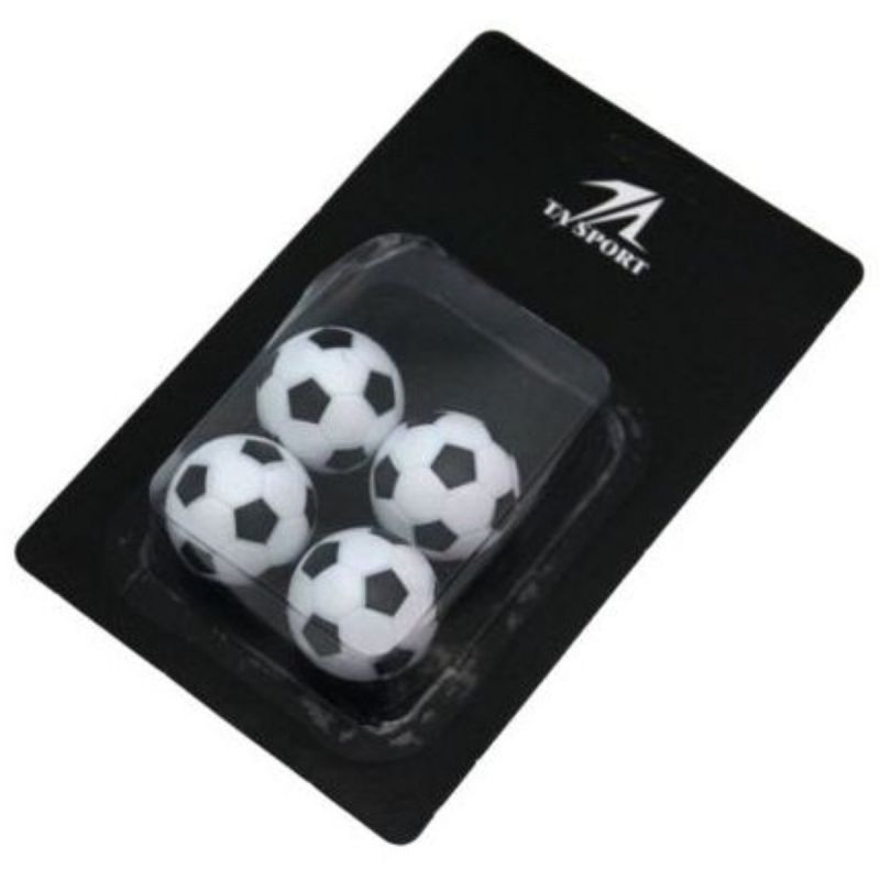 Fooseball Game Ball - 4Pc Pack - Color Black/White - Model 56408